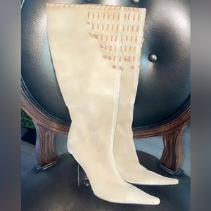COPY - ❤️GORGEOUS SUEDE Casadei designer boots❤️ size 7. Leather inside real su…